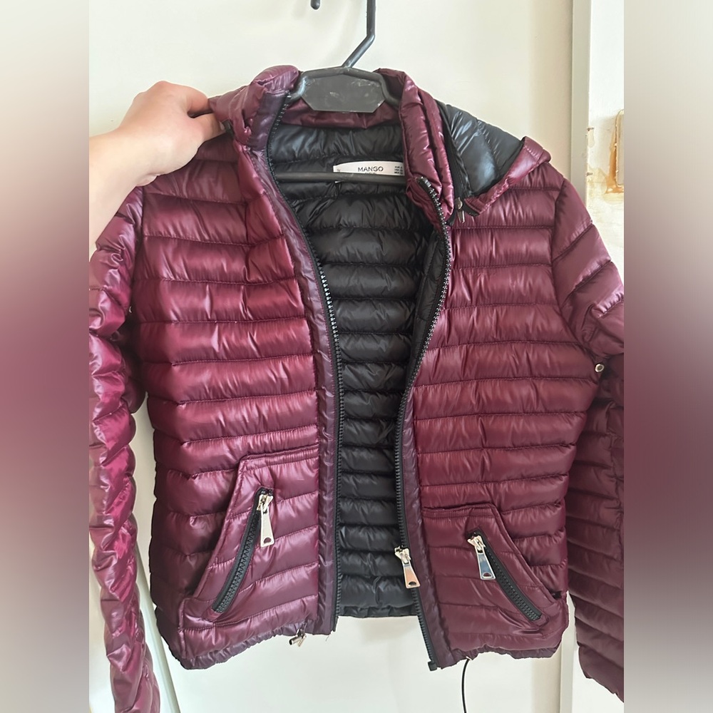 Burgundy Mango Jacket